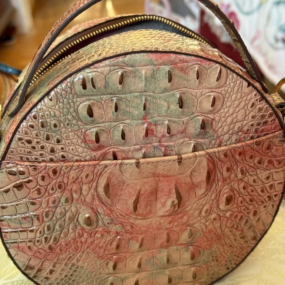 Brahmin Lane Multicolor Round Crossbody Bag - Like new - Picture 2 of 4